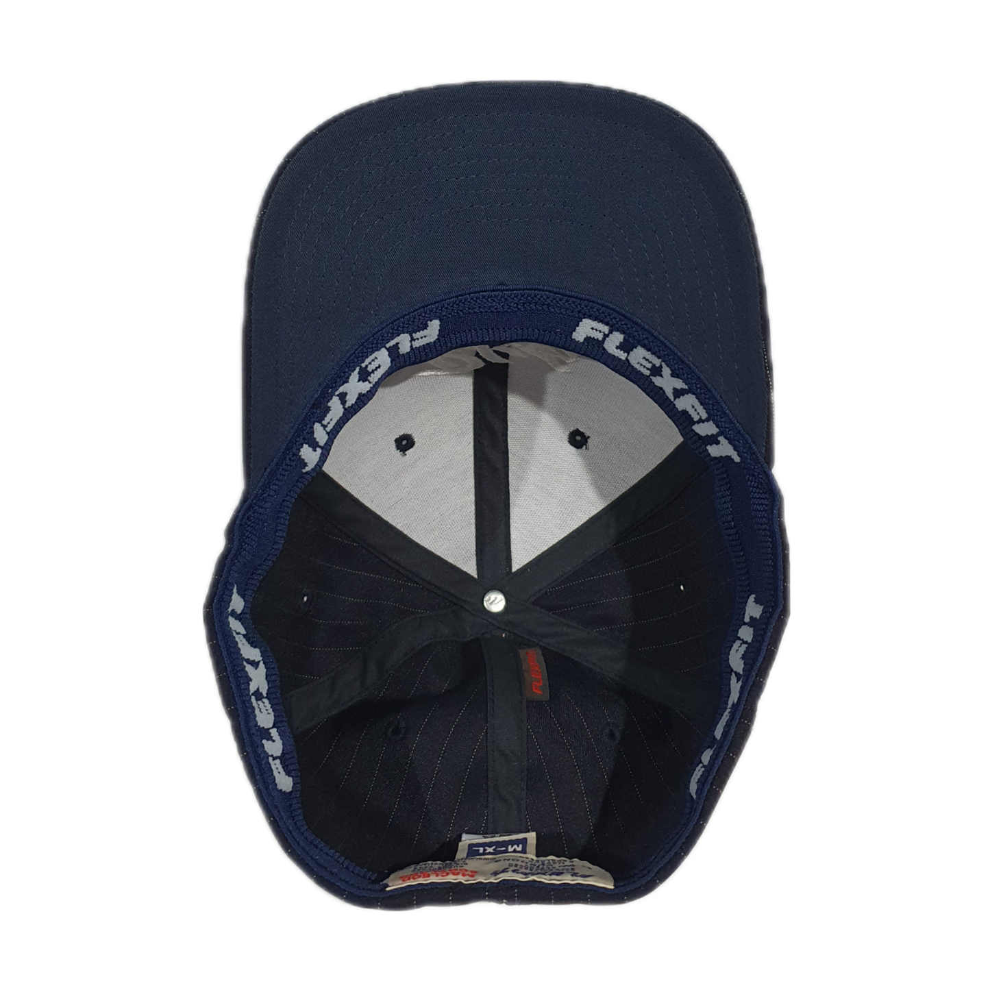 Pin Stripped League Fitted (Navy/White)